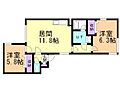 フェリオ南円山4階6.0万円