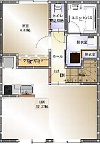 グランツリー宮子II 201 ｜ 群馬県伊勢崎市宮子町3491-11（賃貸アパート1LDK・2階・42.23㎡） その2