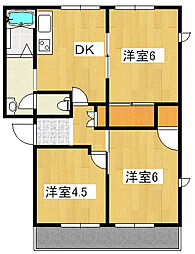 ＳＤ宗高 1階3DKの間取り