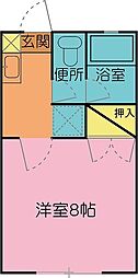 間取図画像 1K