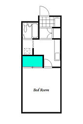 本木マンション 5階1Kの間取り
