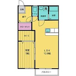 グラン・ラージ 2階1LDKの間取り