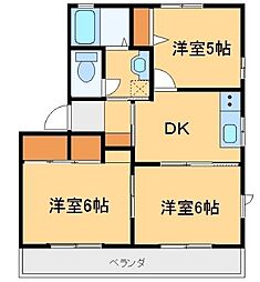間取図画像 3DK