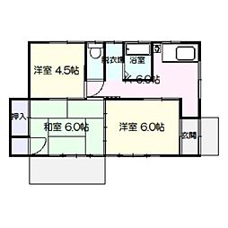 須田アパート 1階3Kの間取り