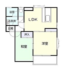 Y.SファーストハイムB 2LDKの間取図画像