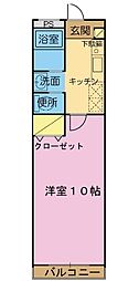 SKマンション 1Kの間取図画像