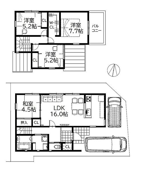 間取りを拡大表示