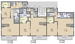 グレン・ビラI 103 1階1LDKの間取り