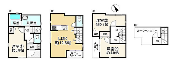 間取りを拡大表示