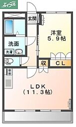 JR宇野線 備前西市駅 徒歩5分 3階/-