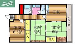 間取図画像 3DK
