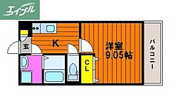 間取図画像 1K