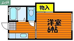 サントメール神田 1Kの間取図画像