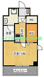 grandnoir 1Kの間取図画像