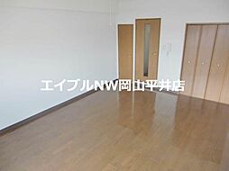 JR宇野線 大元駅 3.5kmの賃貸マンション 4階1Kのリビング/ダイニング