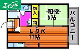 ファンコーポレーションA 1LDKの間取図画像