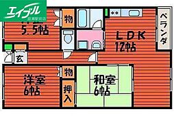 グローヴ柚ノ木 3LDKの間取図画像
