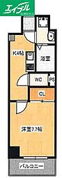 BellacasaNorth 1Kの間取図画像