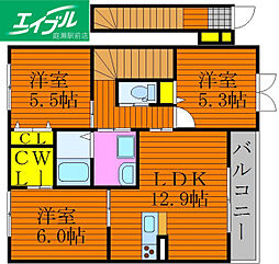シャーメゾン小山 2階/-