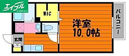 ソレジオ大島 1Kの間取図画像