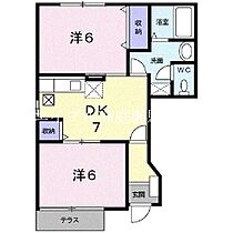 レジデンス雅  ｜ 岡山県岡山市北区花尻みどり町8-101（賃貸アパート2DK・1階・44.34㎡） その2