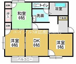間取図画像 3DK