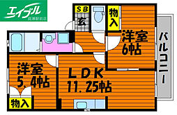 あっぷるはうす Ｂ 2階