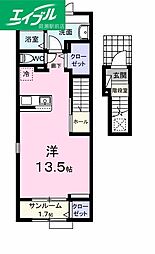 エムズガーデンＡ 2階