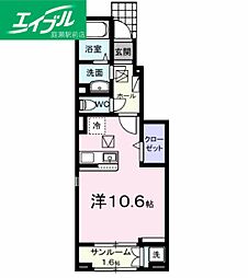 エムズガーデンＢ 1階