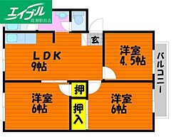 間取図画像 3LDK