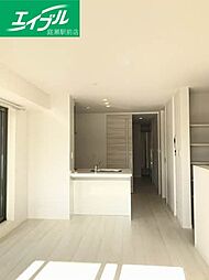 ベレオガーデンズ北方 3階1LDKのリビング/ダイニング