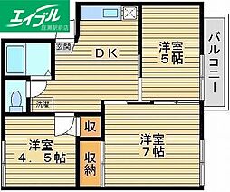 間取図画像 3DK