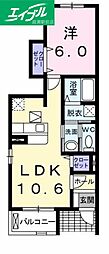 間取図画像 1LDK