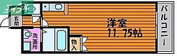 ロイヤル・レピュート東島田 ワンルームの間取図画像