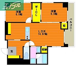 間取図画像 2LDK