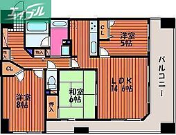 エンヴィーズライフ岡山大雲寺前 7階