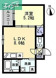 アシェント医大前 2階/-