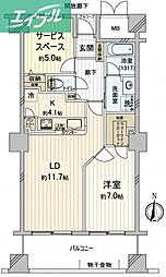 コア本町 13階/-