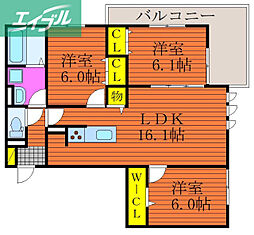 グレイス 2階/-