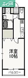 VerdeDaiku 1Kの間取図画像