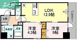 フェニックス 2LDKの間取図画像