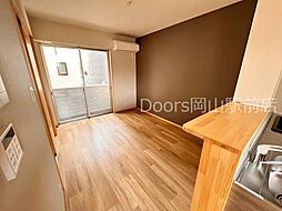 JR山陽本線 庭瀬駅 徒歩5分の賃貸アパート 1階1LDKのリビング/ダイニング