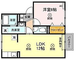 間取図画像 1LDK