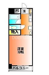 オーランド富田町 1Kの間取図画像