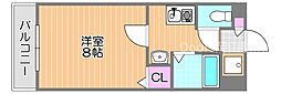 メゾンあけぼの 1Kの間取図画像