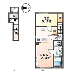 JR宇野線 大元駅 3.4km 2階/-