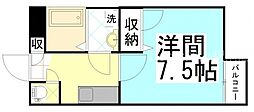 アベニュー大供 1Kの間取図画像