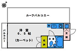 テラス高田馬場 301 3階2Kの間取り