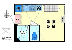 フェリスエポック ワンルームの間取図画像