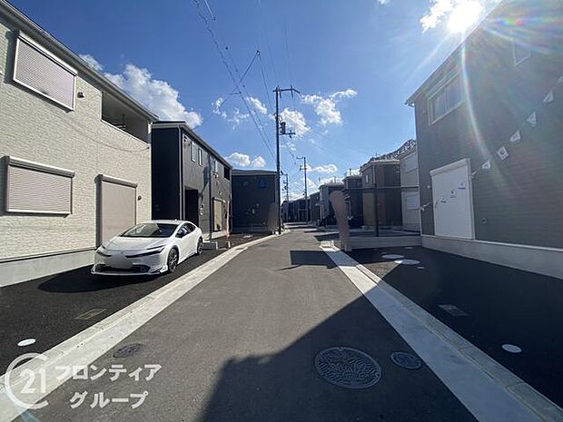 現地写真更新!現地ご案内とともに住宅ローンのご相談も承ります!実際の道路幅や雰囲気は、ぜひ一緒に現地で確認いたしましょう